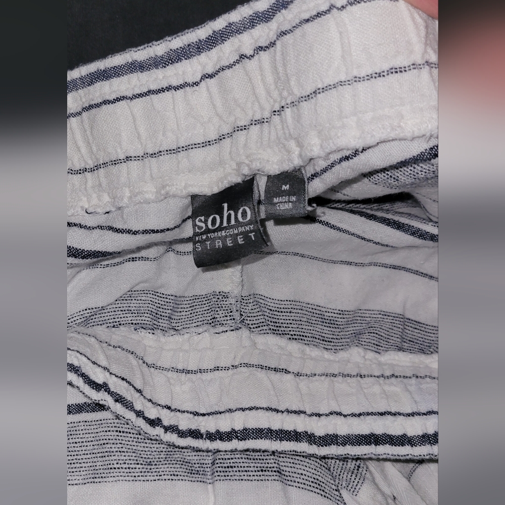 Soho polyester pinstripes pants